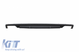 Rear Valance Air Diffuser with Exhaust Muffler Tips and Front Grille suitable for AUDI A7 4G Facelift (2015-2017) S7 Design-image-6054153