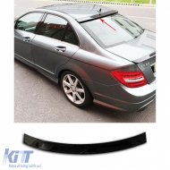 Rear window spoiler suitable for Mercedes C Class W204 black piano finish - PESM6026961