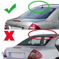 Rear window spoiler suitable for Mercedes E Class W211 in piano black finish-image-6260914