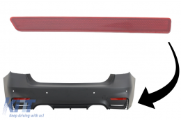 Red Reflector suitable for BMW 3 Series F30 (2011-2019) Only EVO Design Rear Bumper Right Side - RBRBMF30EVOR