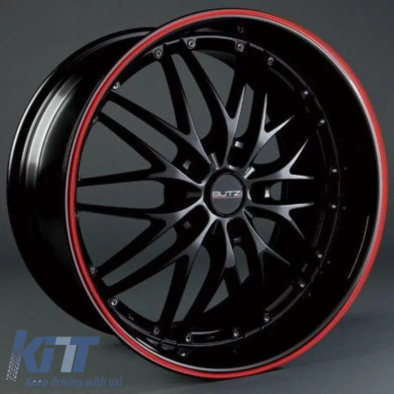 Red Wheels Adhesive Stripes 5mm X 1.7m 4Pcs Butzi