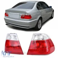 image-74-Red white tail lights fits for 3 Series BMW E46 sedan 98-01