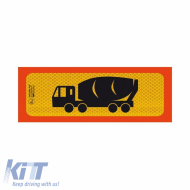 Reflective Sign Aluminum Four-axle Barrel 50 x 20cm P.3M.223 1 Piece - CGRSEI6036033