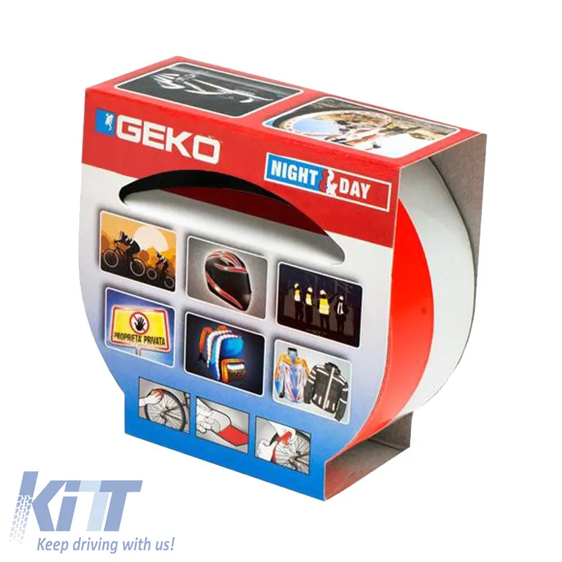 Reflective Sticker Geko 19mm x 2.5m Silver/Orange 2 Pc 31500/1