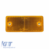 Reflective Sticker & Screw 90mm x 40mm Proplast Orange 26109101 1 Piece