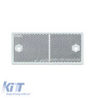 Reflective Sticker & Screw 90mm x 40mm Proplast White 26109103 1 Piece