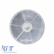 Reflective Sticker & Screw Round 60mm Proplast White 26108103 1 Piece