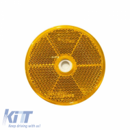 Reflective Sticker & Screw Round 60mm Proplast Orange 26108101 1 Piece