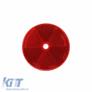 Reflective Sticker & Screw Round 60mm Proplast Red 26108102 1 Piece