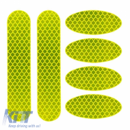 Reflective Stickers Large 3M KIT Package 6 Pieces Yellow 24686