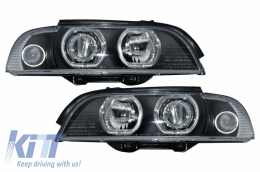 image-34-Reflektory Angel Eye 2 Felgi Halo dla BMW serii 5 E39 95-00 Napęd RHD/LHD Czarny-