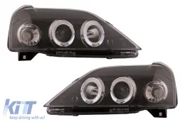 image-54-Reflektory LED Angel Eyes do Dacii Logan 2004-2008 Czarne Headlights