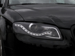 Reflektory LED DRL DAYLIGHT do Audi A4 B7 11.2004-03.2008 Czarne-image-65728