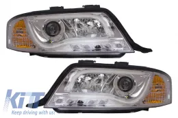 image-41-Reflektory LED DRL LightBar dla AUDI A6 4B 1997-09.1999 Chrom-