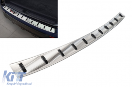 Reinforced Avisa protector suitable for rear bumper of Mercedes GLC X253, GLC Hybrid 2015-2019, after 2019, chrome - ABMETP6006669