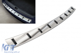 Reinforced Avisa protector suitable for rear bumper of Skoda Octavia Combi 2016-2019, chrome - ABRBS6015674