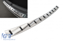 Reinforced Avisa protector suitable for rear bumper of Volkswagen T-roc, T-roc Cabrio 2017-2022, after 2022, chrome