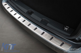 Reinforced Avisa protector suitable for rear bumper of Volkswagen Caddy after 2020, chrome-image-6212042