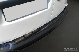 Reinforced Avisa protector suitable for rear bumper of Volkswagen Caddy 2003-2020, Caddy Maxi 2003-2015, after 2015, black-image-6212053