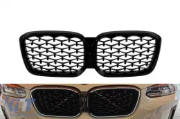 image-15-Reins illuminés type diamant Iconic Glow adaptés pour BMW X3 G01, X4 G02 2022-2024, laqué noir