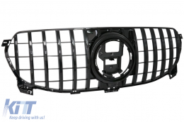 Reja Para Mercedes GLE W167 V167 C167 Estándar 2019-06.2023 GT-R Panamericana Look Negro-image-6090330