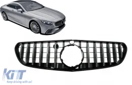 image-23-Reja para Mercedes S-CLASS Facelift C217 A217 2018+ GT-R Look Cromo Cámara 360