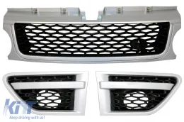 image-54-Reja Ventilaciones laterales para Rover Sport Facelift 09-13 L320 Autobiography Look Plata
