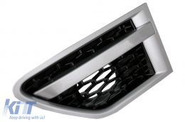 Reja Ventilaciones laterales para Rover Sport Facelift 09-13 L320 Autobiography Look Plata-image-6015989