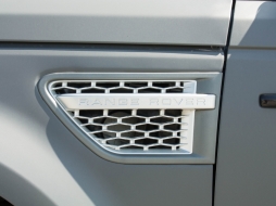 Reja Ventilaciones laterales para Rover Sport Facelift 09-13 L320 Autobiography Look Plata-image-6015993