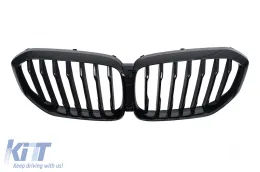 Rejas Rejilla Parrilla central para BMW X5 G05 2018-2022 Negro Brillante-image-6260094