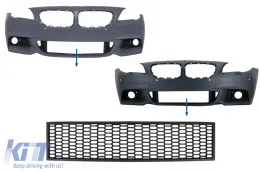image-60-Rejilla Central Inferior parachoques para BMW Serie 5 F10 F11 M-Tech 09-17