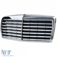 Rejilla del radiador 12 nervios aspecto deportivo adecuada para Mercedes W126 1980-1991-image-6206917