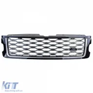 Rejilla del radiador negra y plateada adecuada para Range Rover Vogue L405 18-22-image-6210706