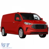 Rejilla del radiador sin emblema Negro Brillante adecuada para Ford Tourneo Transit Custom desde 2023-image-6207912