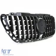Rejilla delantera deportiva negra brillante adecuada para Mercedes Sprinter W907 910 desde el 18-image-6204014