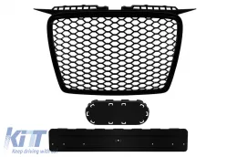 image-3-Rejilla delantera negra tipo RS adecuada para Audi A3 hatchback, Sportback 2005-2008