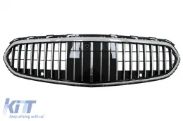 image-7-Rejilla Delantera para Mercedes C W206 Sedan S206 T-Modell 21+ Diseño Vertical Cromada