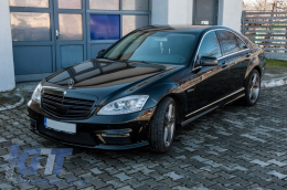 Rejilla delantera para Mercedes Clase S W221 Facelift 10-13 S63 S65 Design  negro brillante-image-5990168