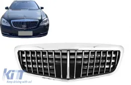 image-4-Rejilla Delantera para Mercedes Clase S W221 Facelift 10-13 Diseño Vertical