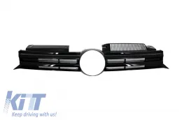 image-28-Rejilla delantera para VW Golf VI 2008+ R20 Design Parrilla Negro brillante