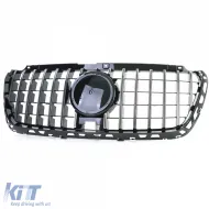Rejilla deportiva negra brillante cromo adecuada para Mercedes Sprinter W907 910 desde 18-image-6201302