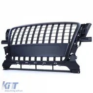 Rejilla deportiva sin emblema negra adecuada para Audi Q5 8R 2008-2012-image-6258923