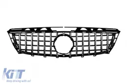 image-3-Rejilla estilo GT cromada/negra adecuada para Mercedes CLS C218 2011-2014 sin abertura para cámara