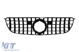 Rejilla estilo GT cromada/negra adecuada para Mercedes GLS X166 2016-2019 con apertura para cámara-image-6145702