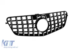 Rejilla estilo GT cromada/negra adecuada para Mercedes E-Class W212 2009-2013 sin apertura para cámara-image-6145724