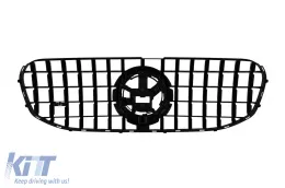 Rejilla estilo GT cromada/negra adecuada para Mercedes GLS X167 2020-2023 con apertura para cámara-image-6145882