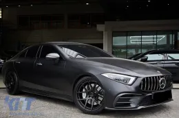 Rejilla estilo GT cromada/negra adecuada para Mercedes CLS C257 después de 2019 con apertura para cámara-image-6146050