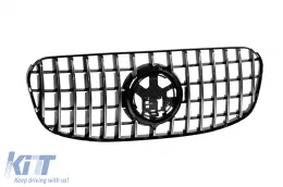 Rejilla estilo GT cromada/negra adecuada para Mercedes GLS X167 después de 2024 para parachoques delantero A Design Line-image-6146769