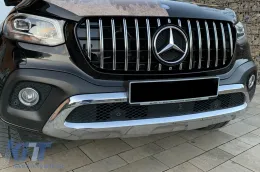 Rejilla estilo GT cromada/negra adecuada para Mercedes X-Class BR470 después de 2018-image-6236997