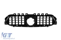 Rejilla estilo GT cromada/negra adecuada para Mercedes Clase A W177 2018-2022 con apertura para cámara-image-6265533